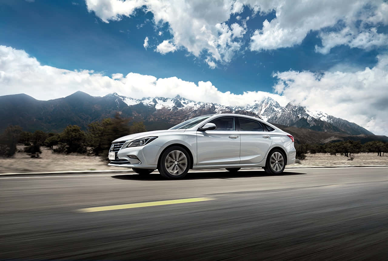 Changan Eado, silver, desert road, HD Desktop Wallpaper