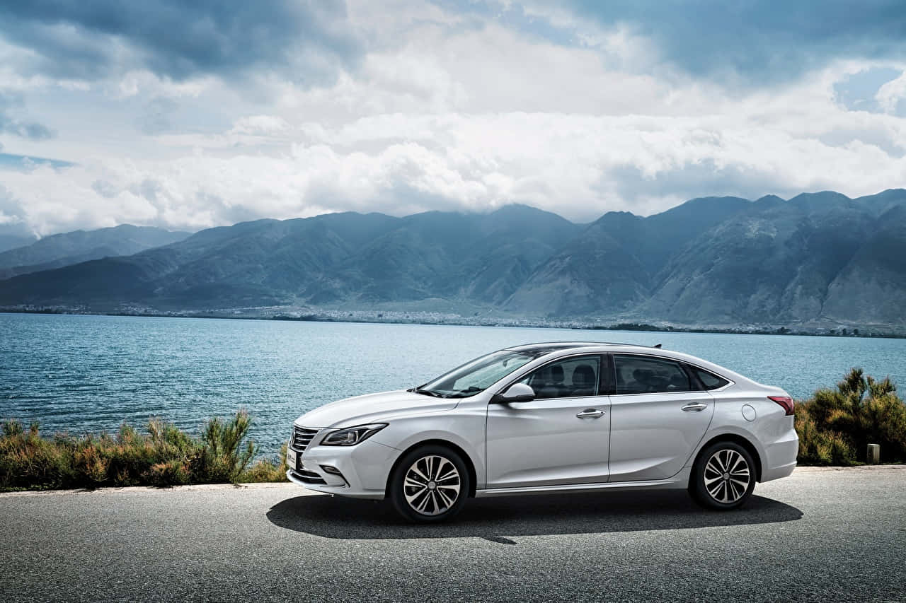 Changan Eado, sedan, coastal road, HD Desktop Wallpaper