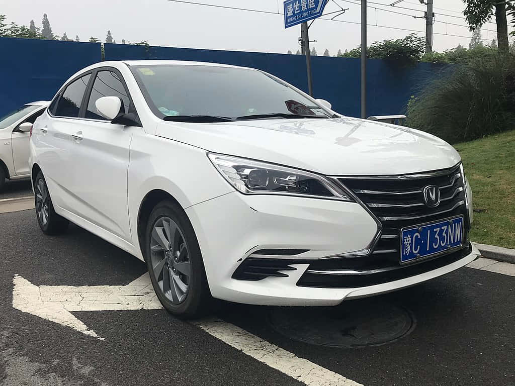 Changan Eado, white, sedan, SD Desktop Wallpaper