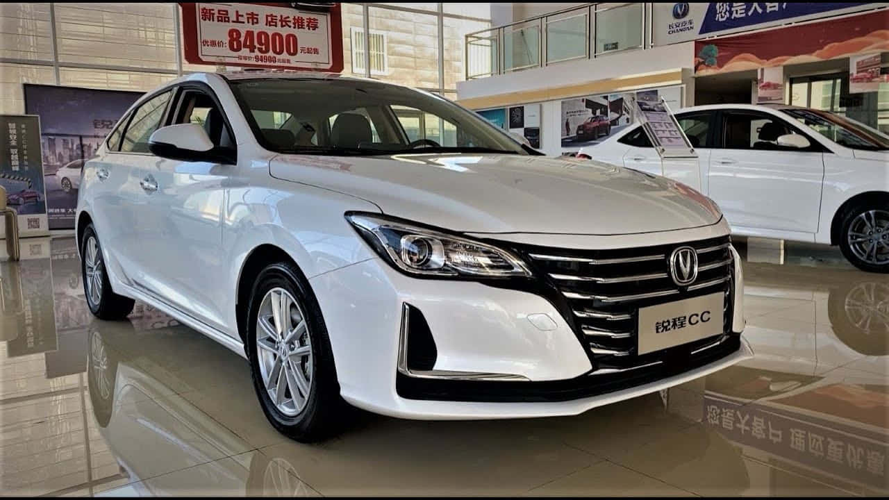 Changan Raeton C C, showroom display, pristine white, HD Desktop Wallpaper