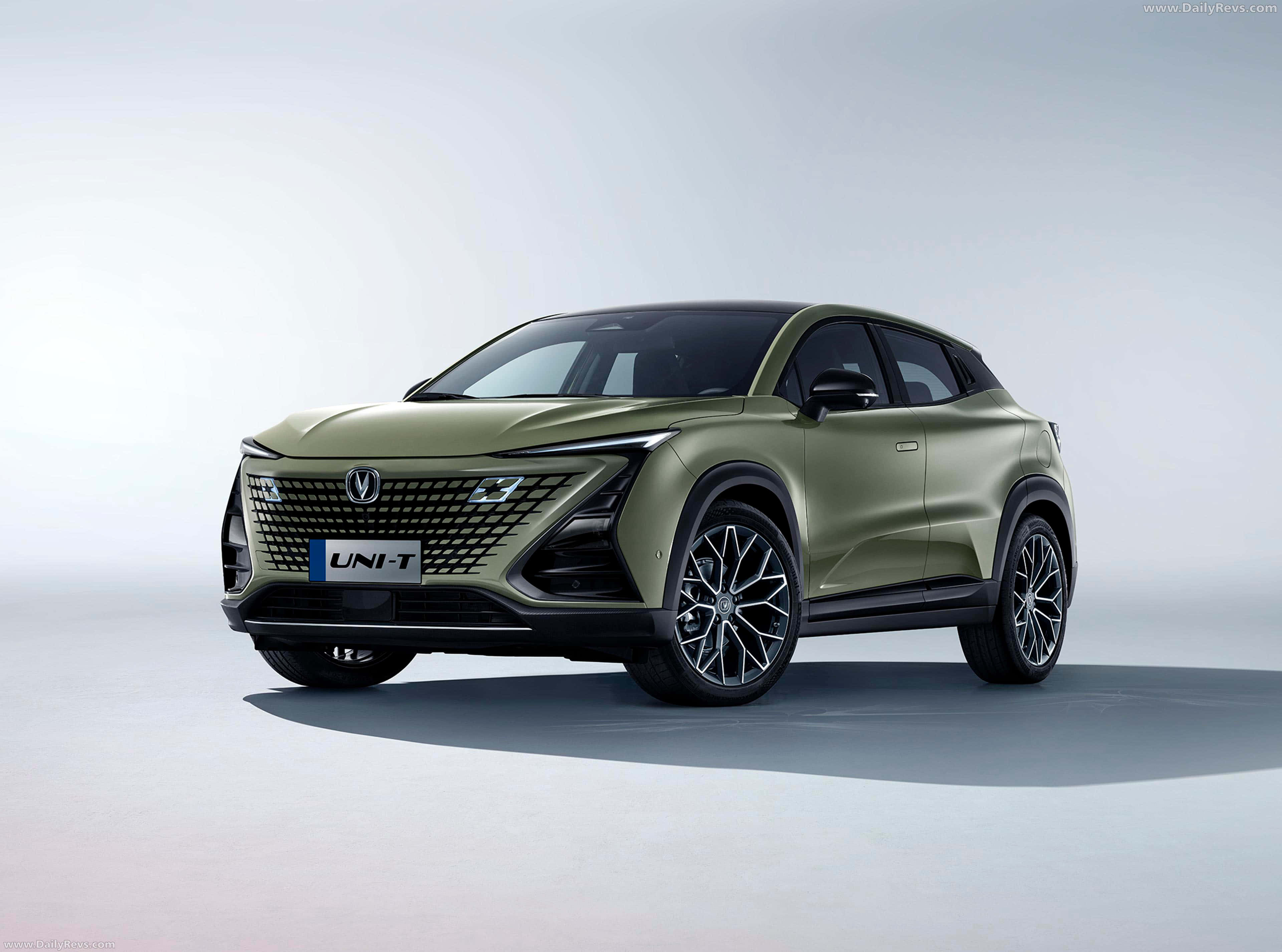 Changan Uni-T, olive green, bold grille, 4K Desktop Wallpaper