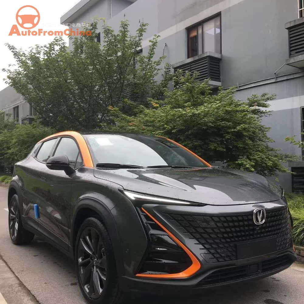 Changan Uni-T, dark gray, bold orange accents, SD Desktop Wallpaper
