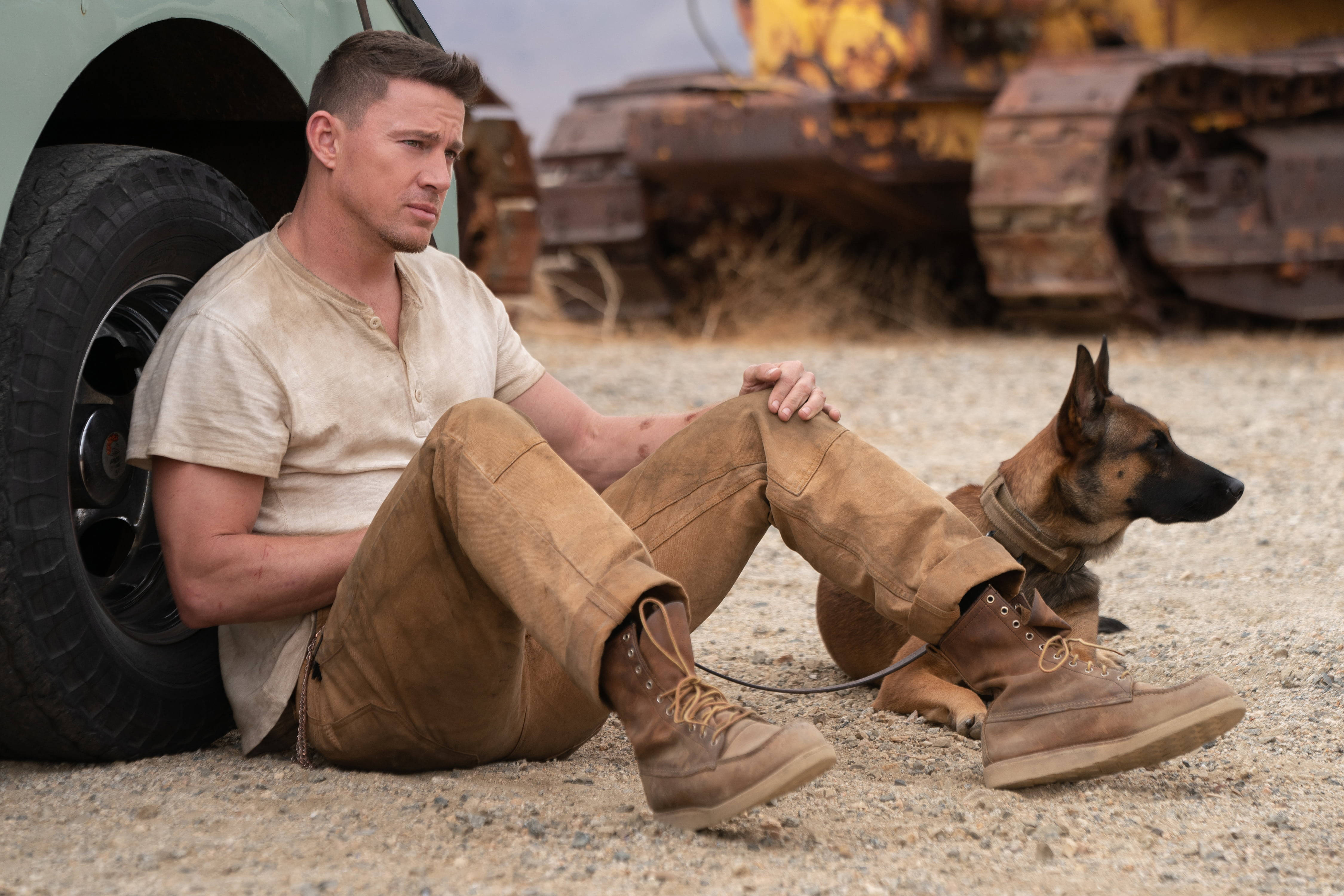 Channing Tatum, 2022 comedy film, green vehicle, 4K Desktop Wallpaper