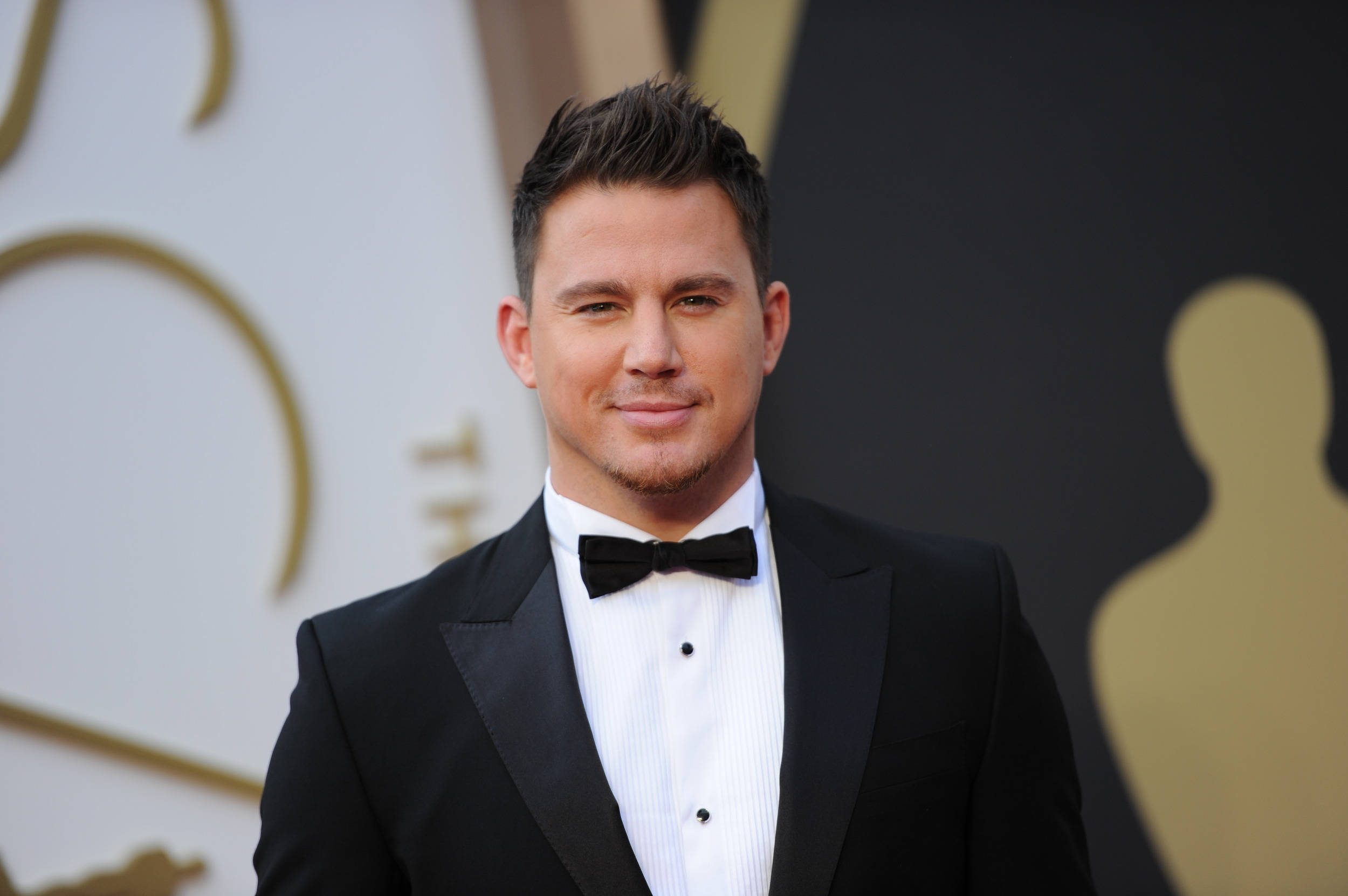 Channing Tatum, black tuxedo, bow tie, Full HD Desktop Wallpaper