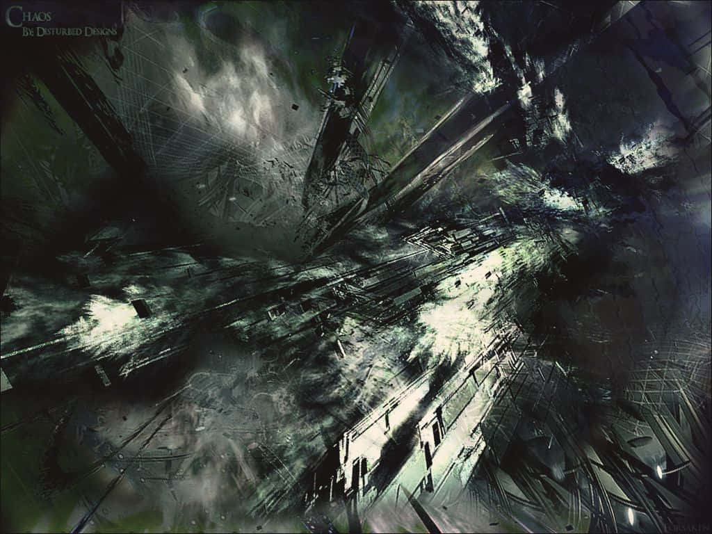 Chaotic, dark grays, whites, SD Desktop Wallpaper