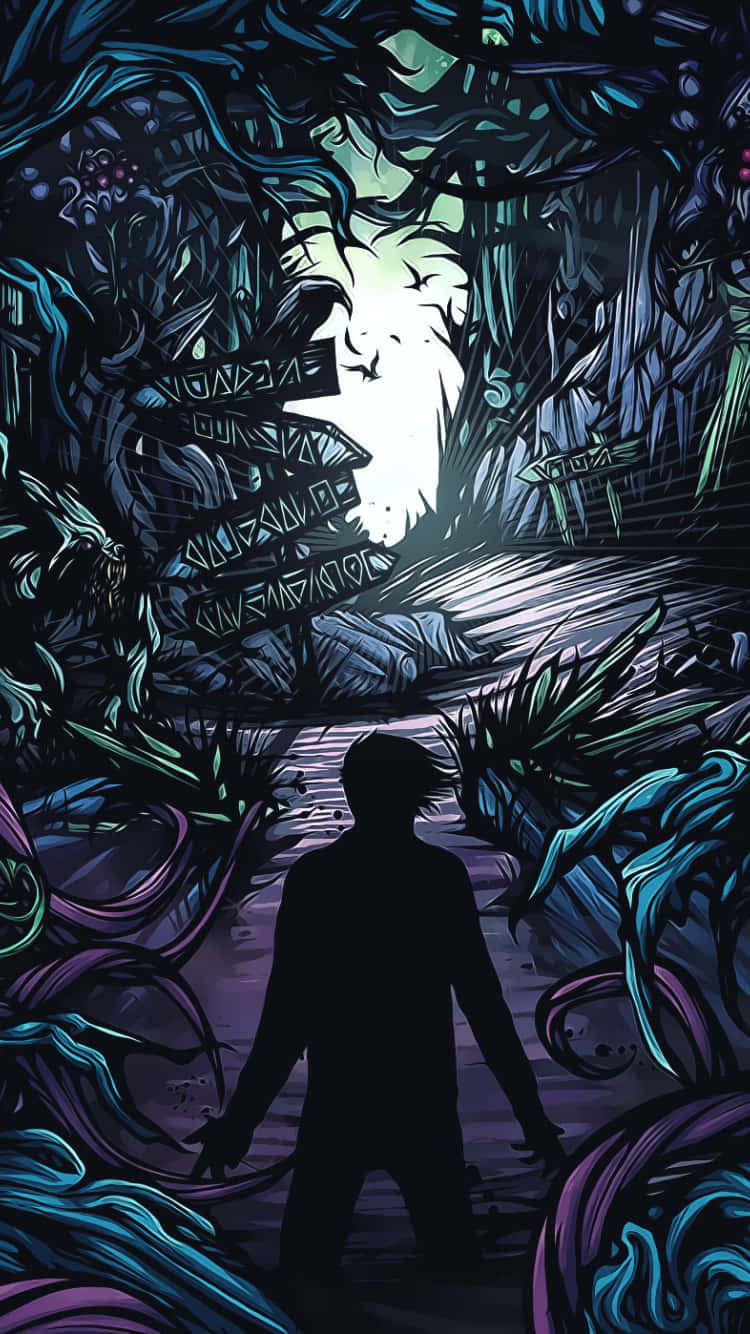 Chaotic, surreal, dark forest, HD Phone Wallpaper