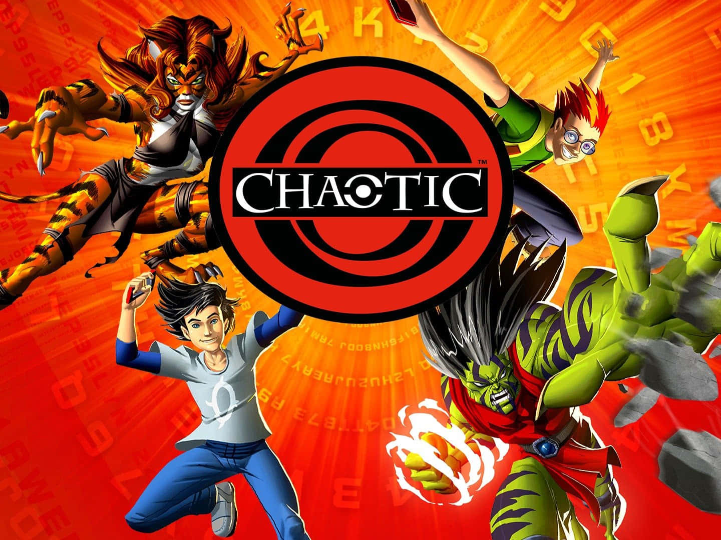 Chaotic, 1440 x 1080, red target logo, HD Desktop Wallpaper
