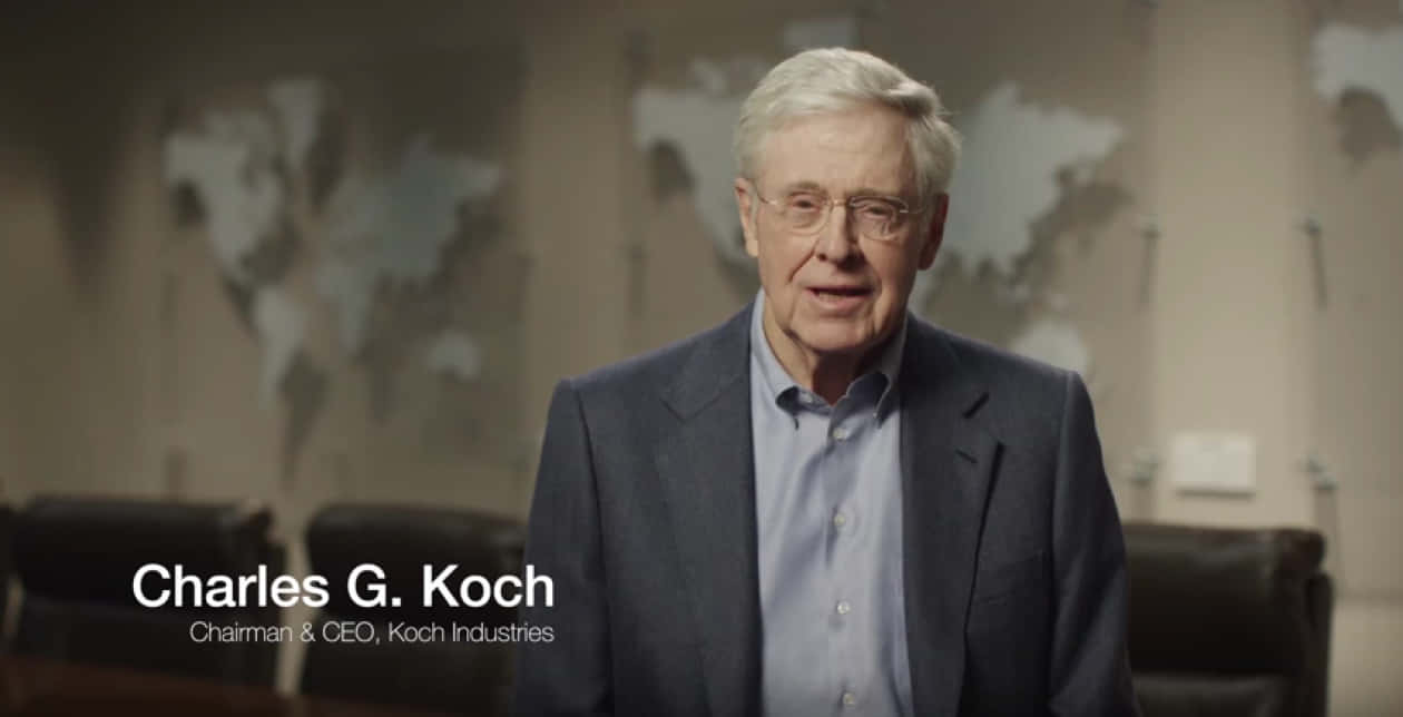 Charles G. Koch, world map, dimly lit office, SD Desktop Wallpaper