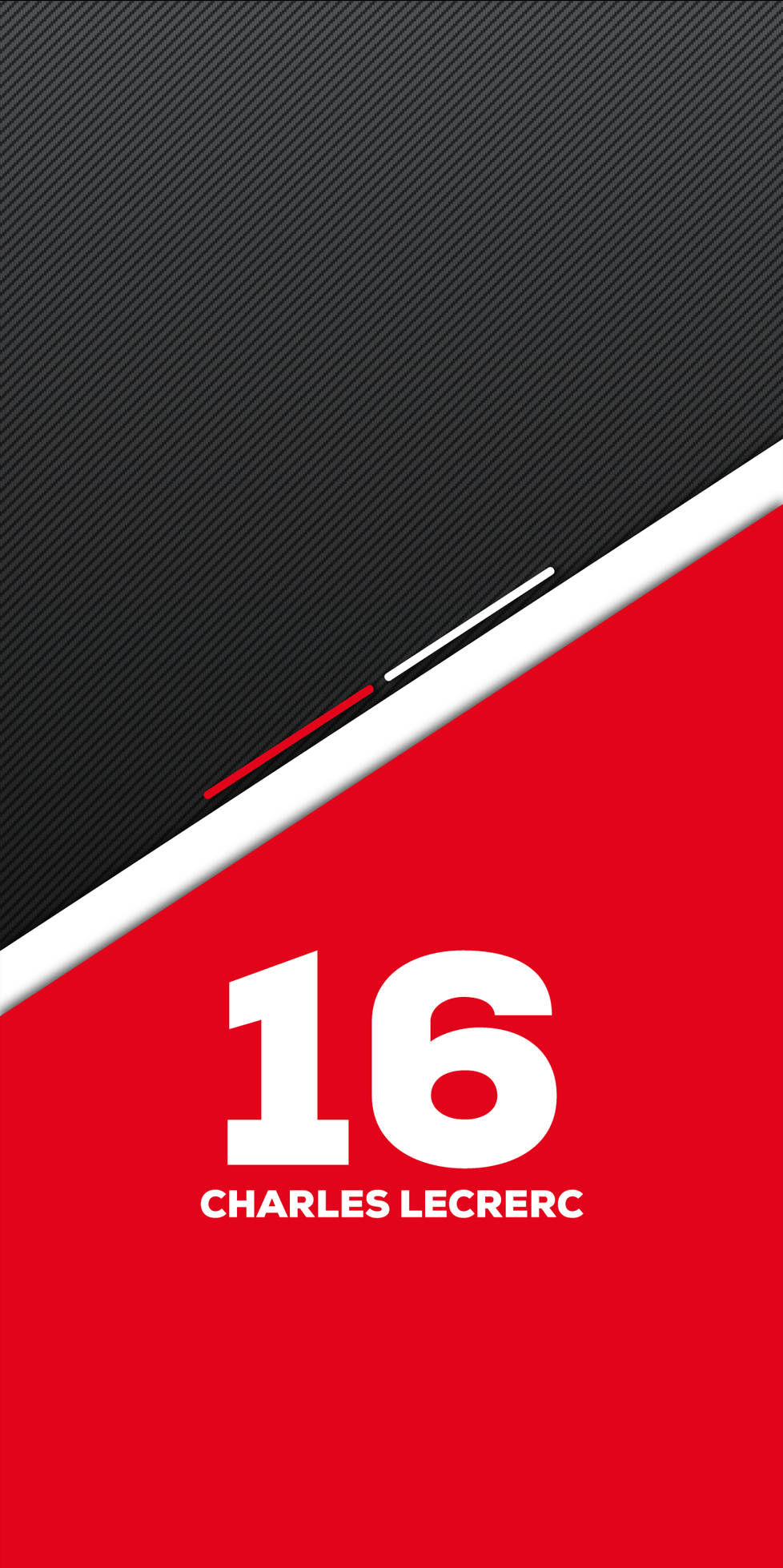 Charles Leclerc, Red Black 16, number 16, Full HD Phone Wallpaper