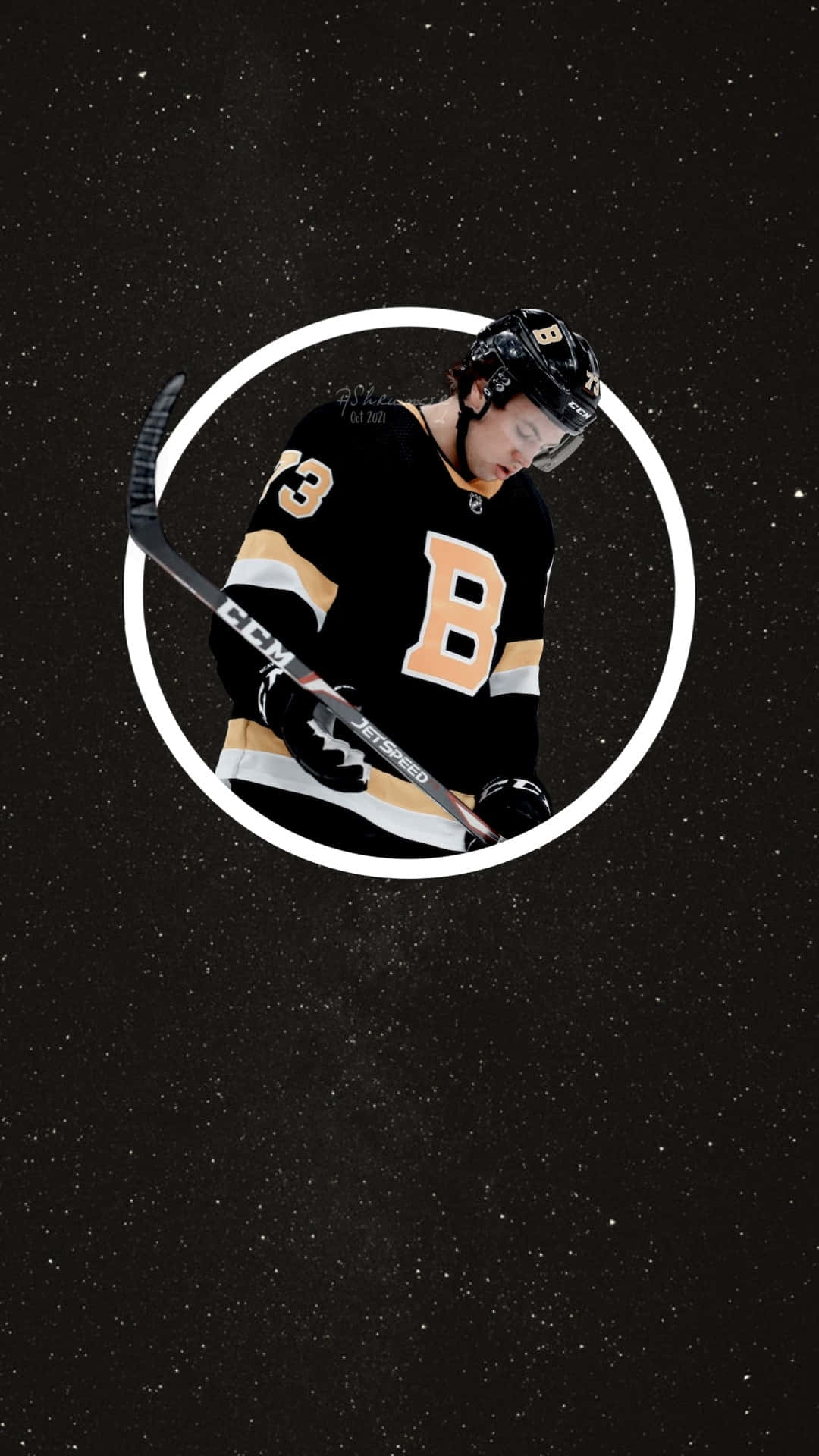 Charles Mcavoy, black gold jersey, white circle, Full HD Phone Wallpaper