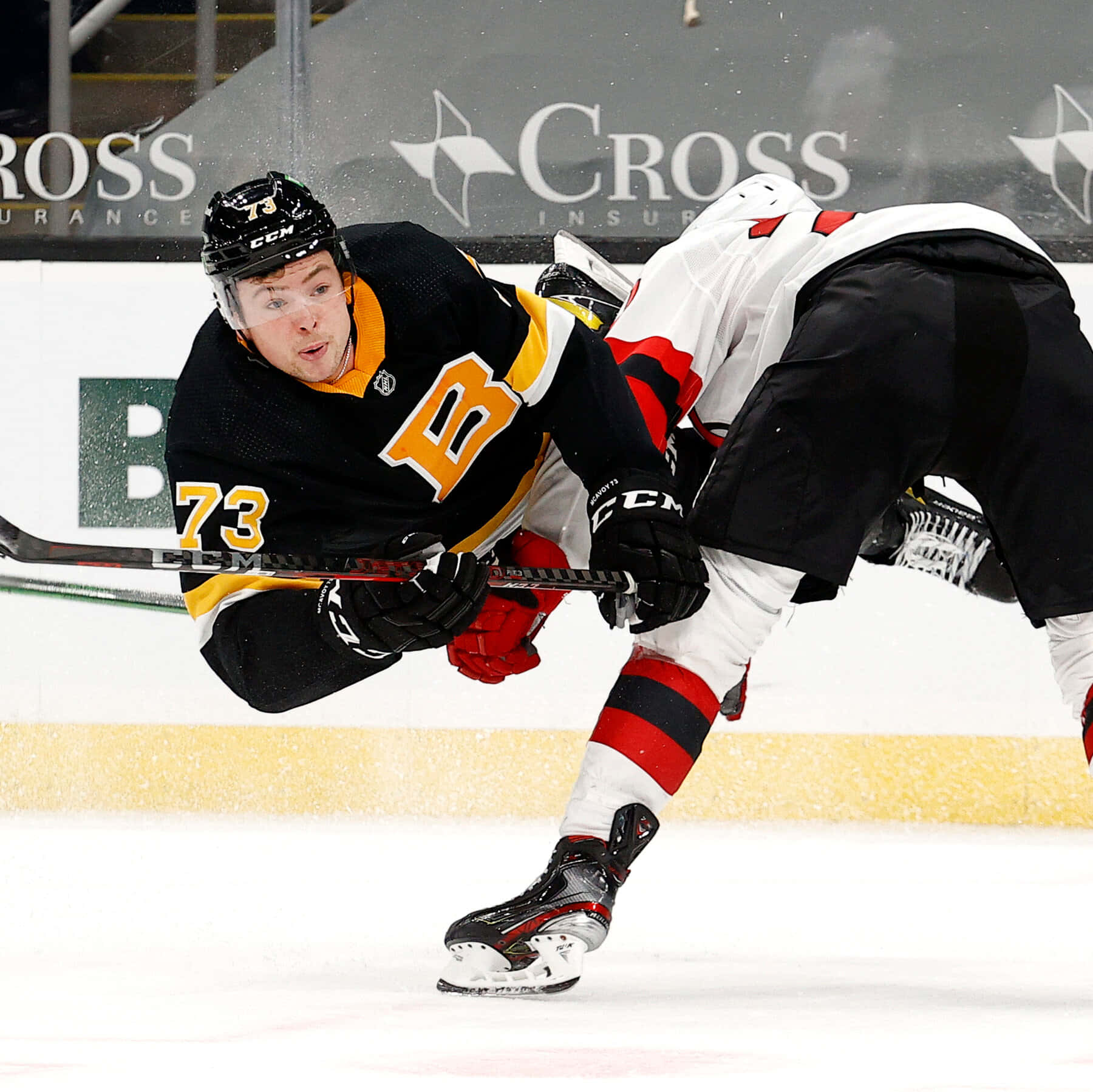 Charles Mcavoy, hockey players, bright ice rink, HD Desktop Wallpaper