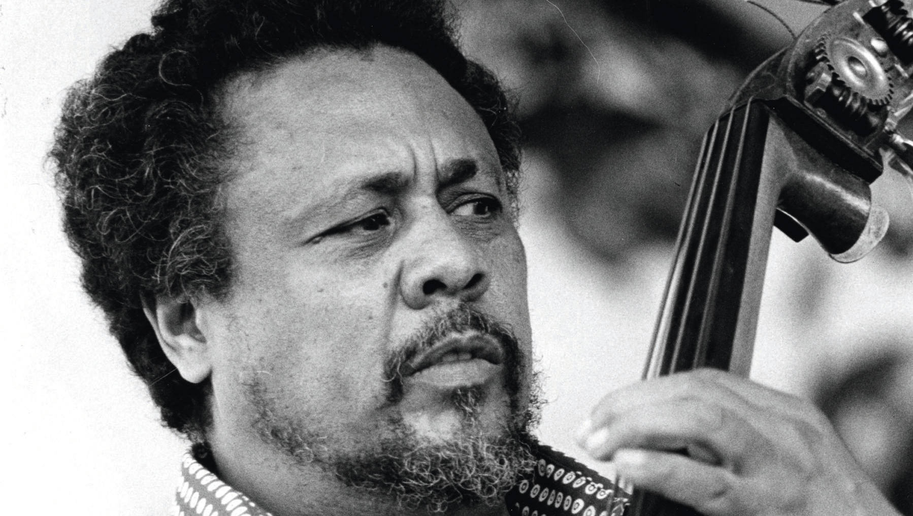 Charles Mingus, double bass, black and white, HD Desktop Wallpaper