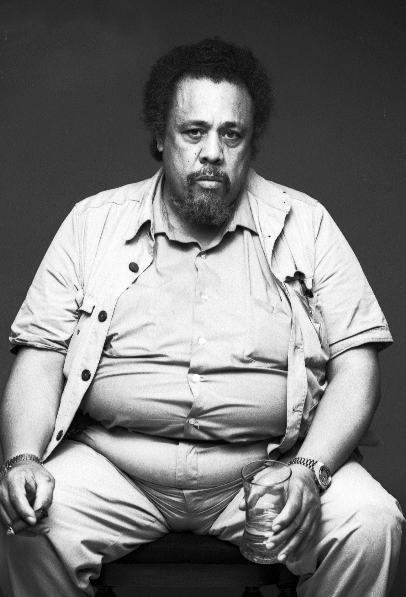 Charles Mingus, beard, glass of water, HD Phone Wallpaper