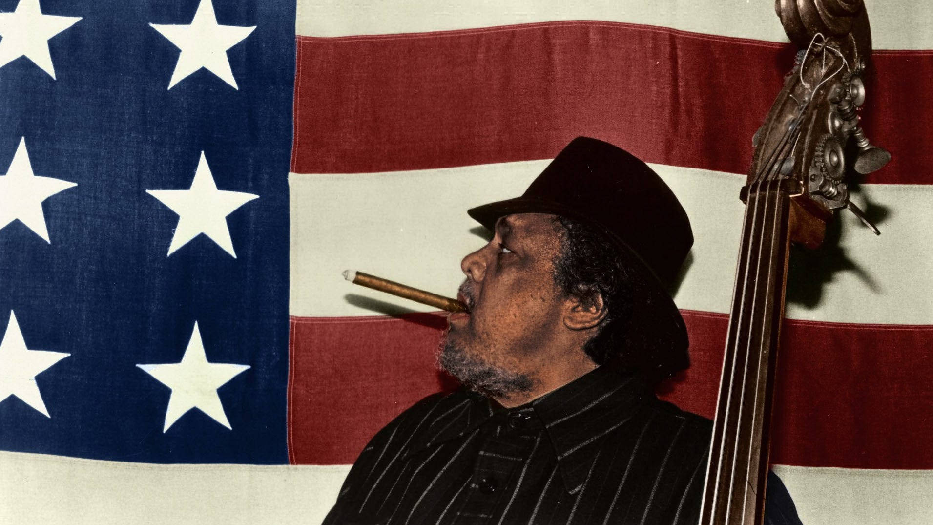 Charles Mingus, fedora, cigar, HD Desktop Wallpaper