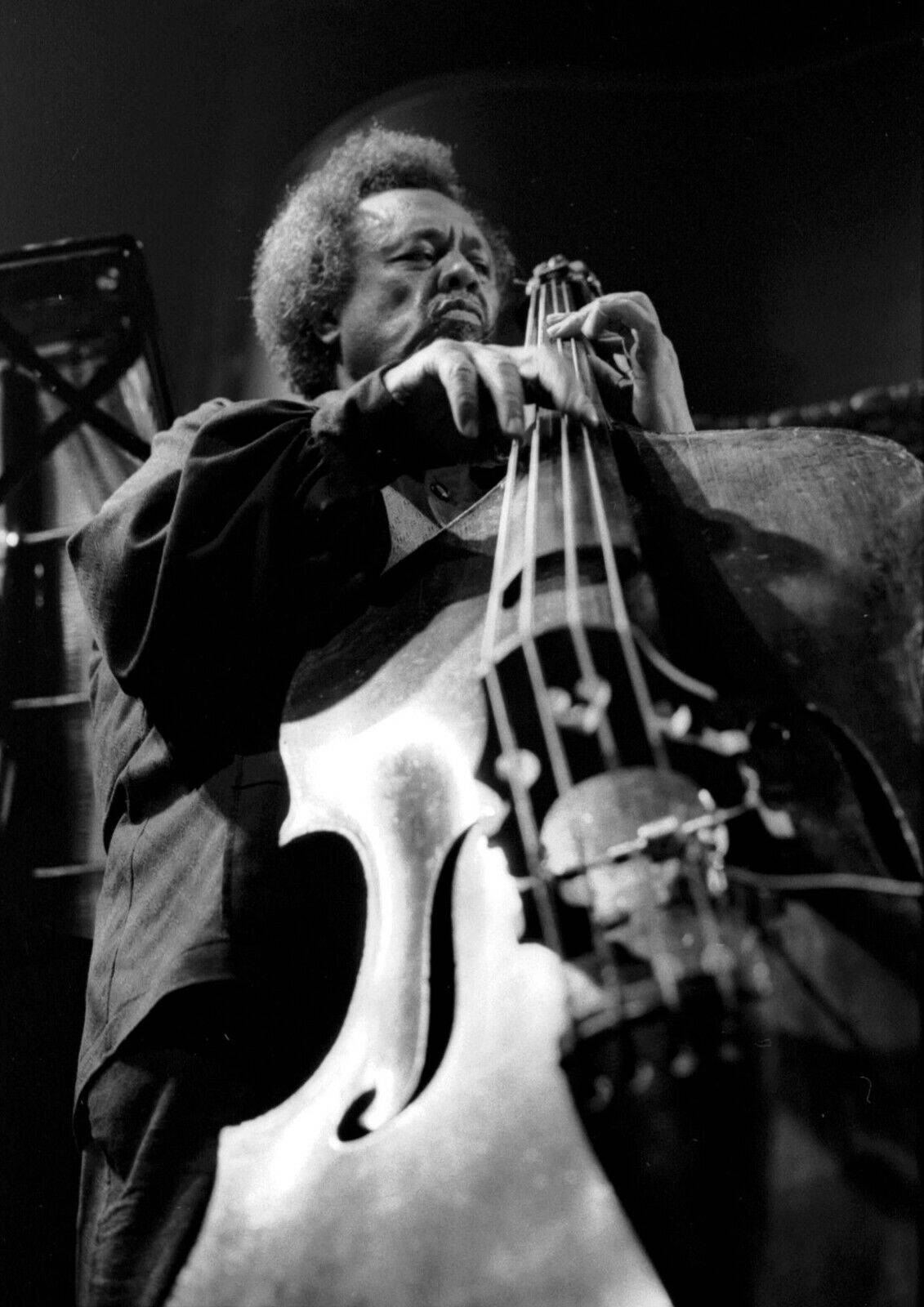 Charles Mingus, upright bass, dramatic stage lighting, HD Phone Wallpaper