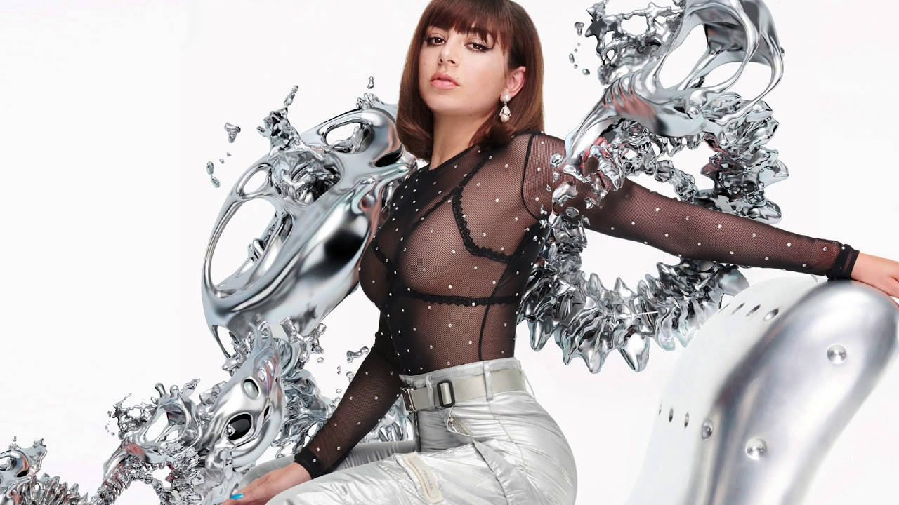 Charli XCX, 5 In The Morning, black mesh bodysuit, HD Desktop Wallpaper