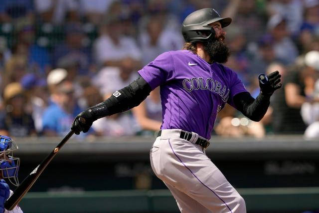 Charlie Blackmon, purple Colorado jersey, bat, SD Desktop Wallpaper