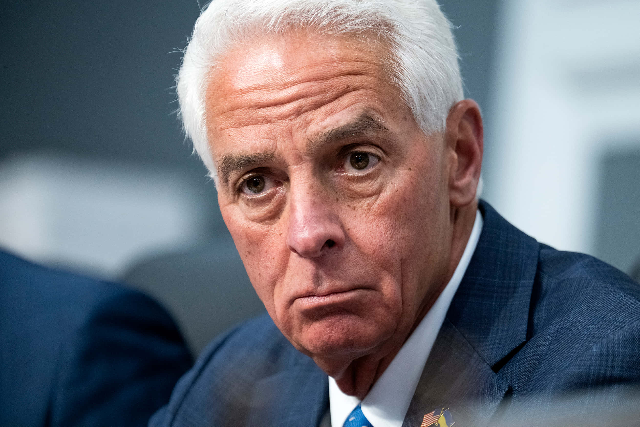Charlie Crist, white hair, dark suit, Full HD Desktop Wallpaper