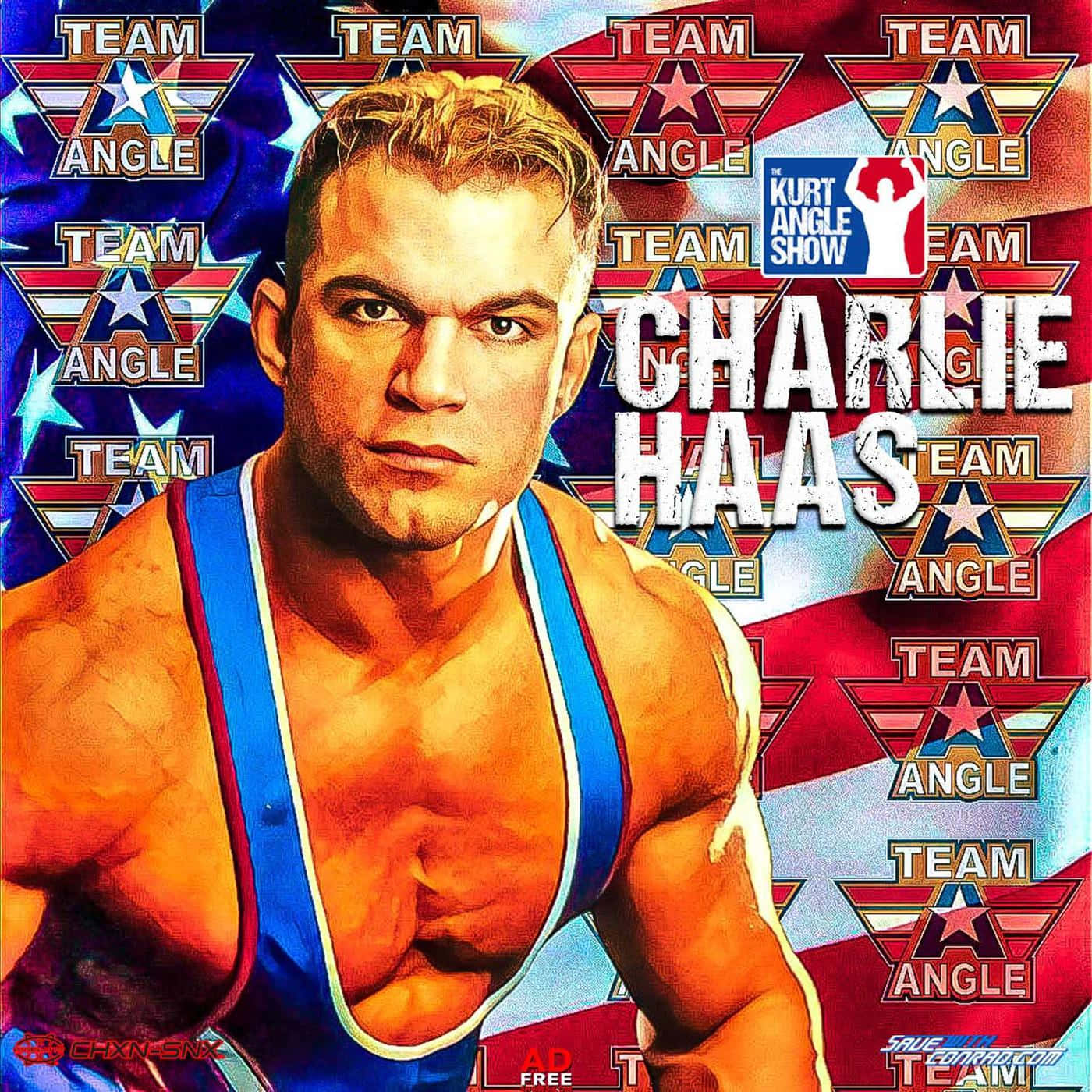 Charlie Haas, Team Angle, blue trunks, HD Desktop Wallpaper