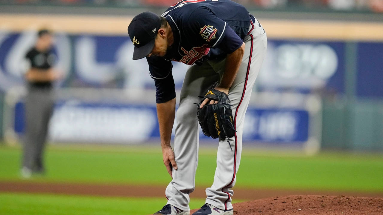 Charlie Morton, navy uniform, mound, HD Desktop Wallpaper