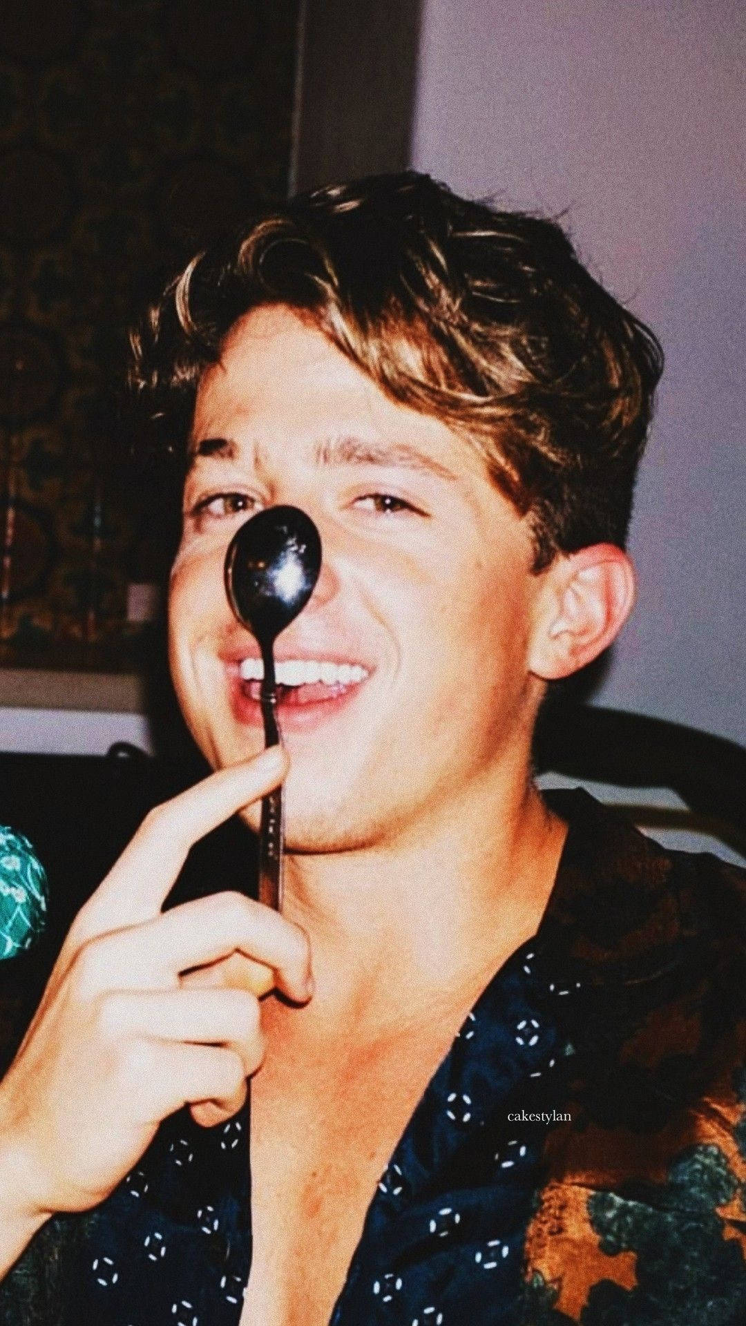 Charlie Puth, curly hair, spoon, Full HD Phone Wallpaper