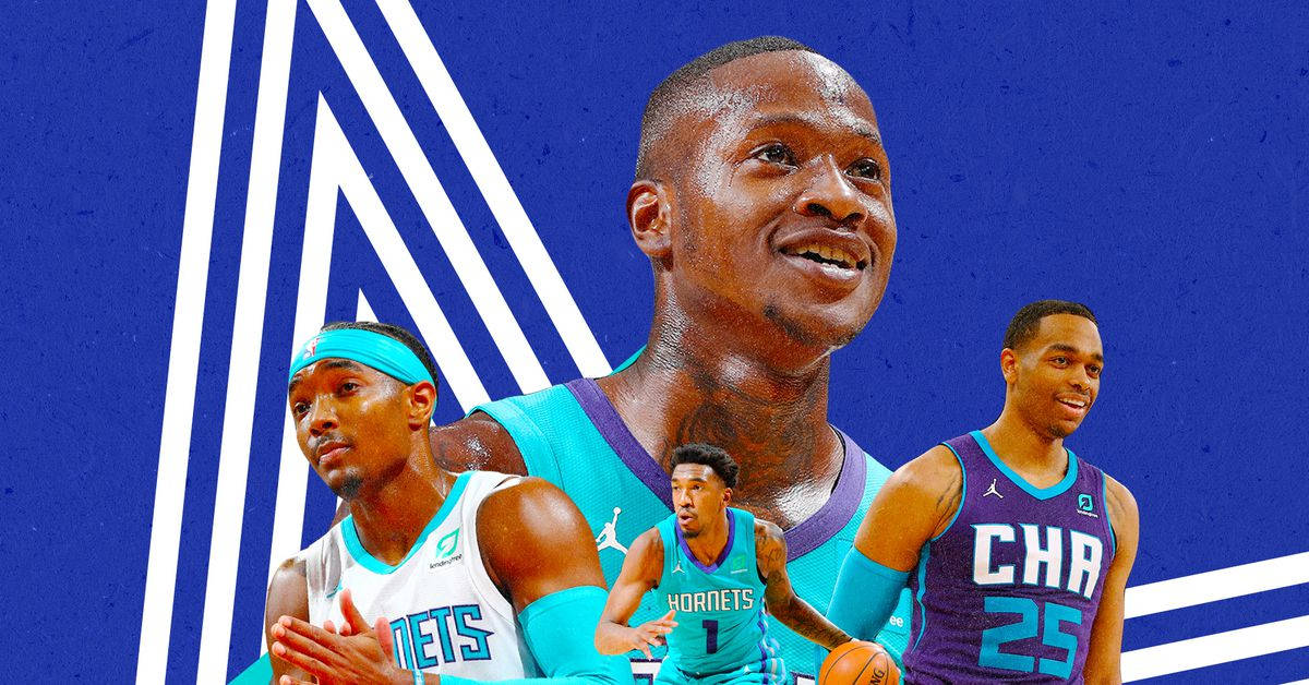 Charlotte Hornets, blue, white, SD Desktop Wallpaper