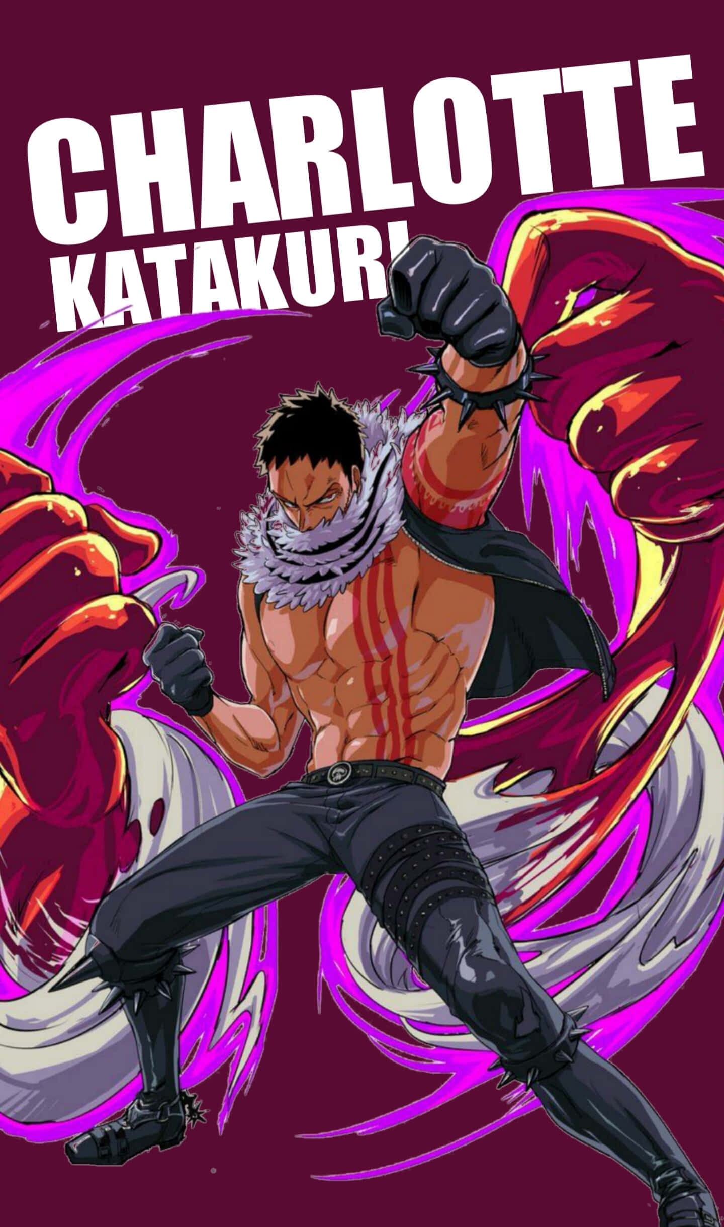 Charlotte Katakuri, scarf, black gloves, Full HD Phone Wallpaper