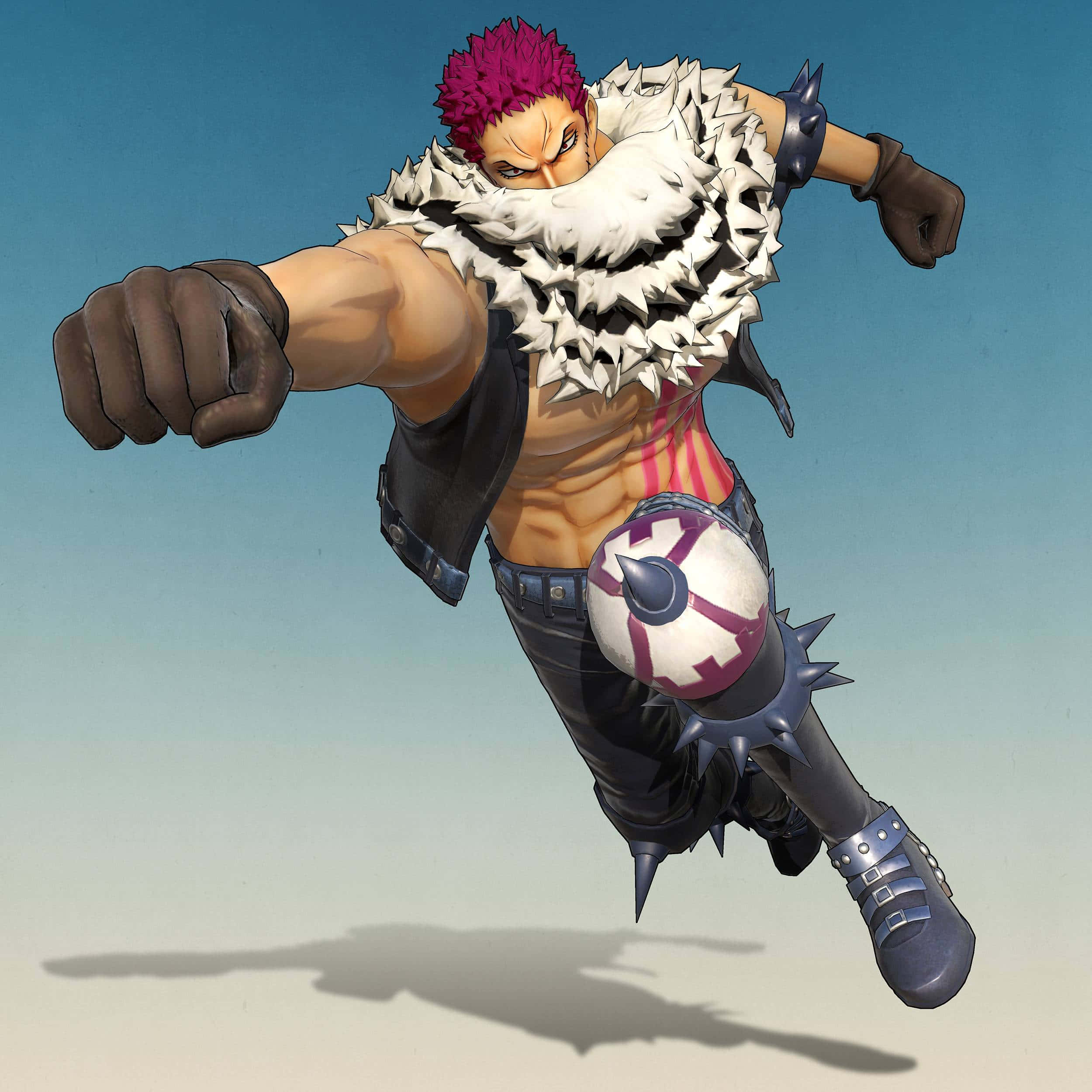 Charlotte Katakuri, pink hair, spiked armor, Full HD Desktop Wallpaper