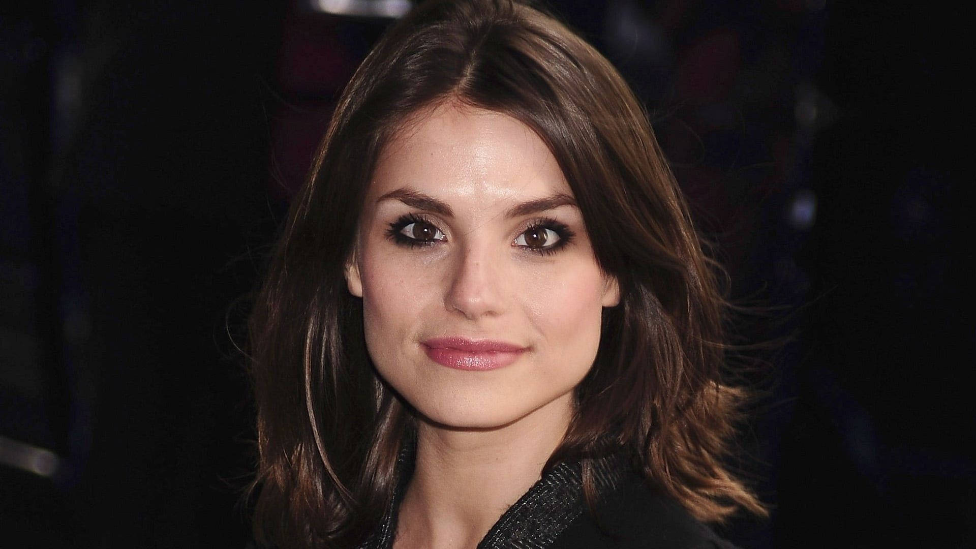 Charlotte Riley, brown hair, soft makeup, Full HD Desktop Wallpaper