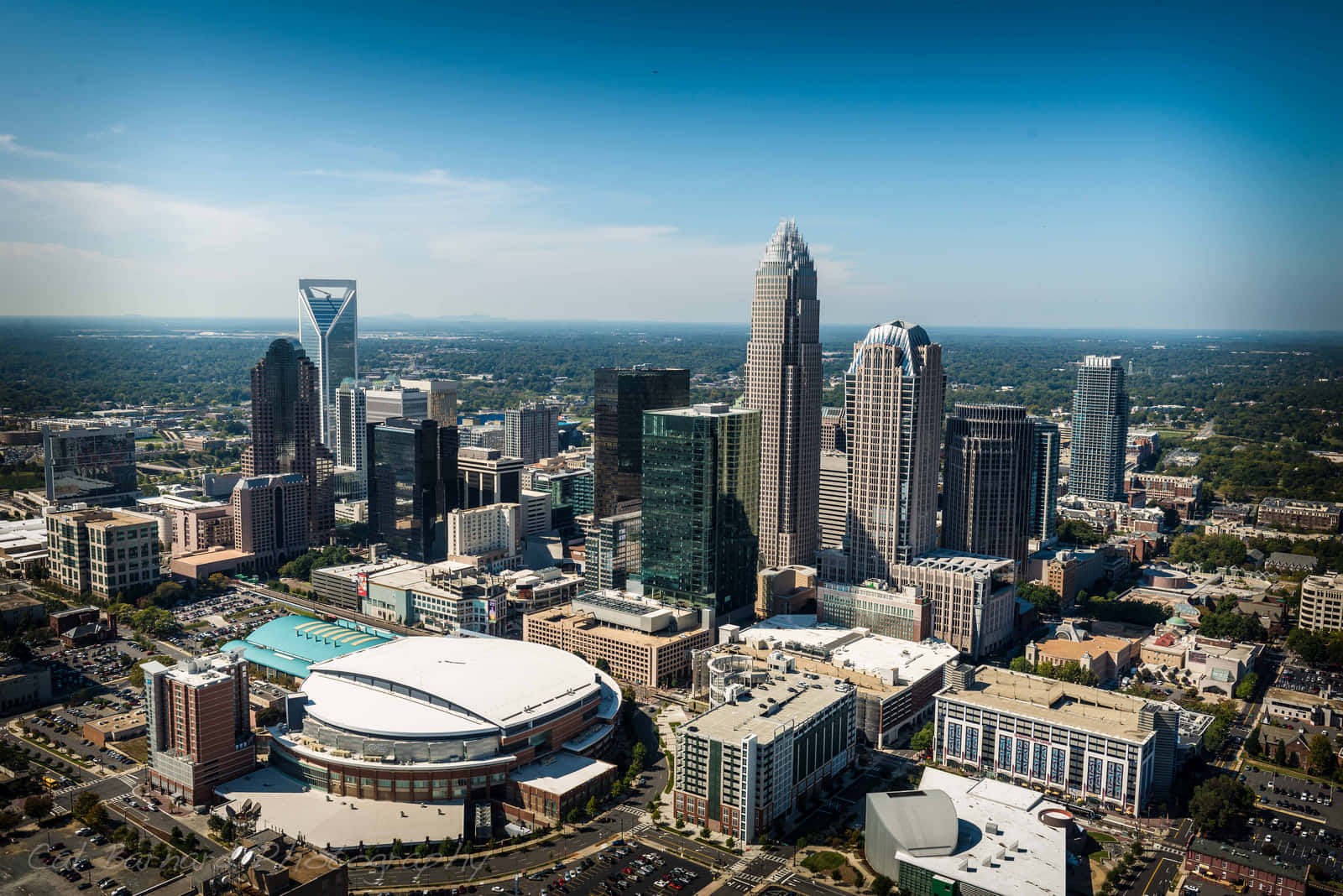 Charlotte, skyline, modern skyscrapers, HD Desktop Wallpaper