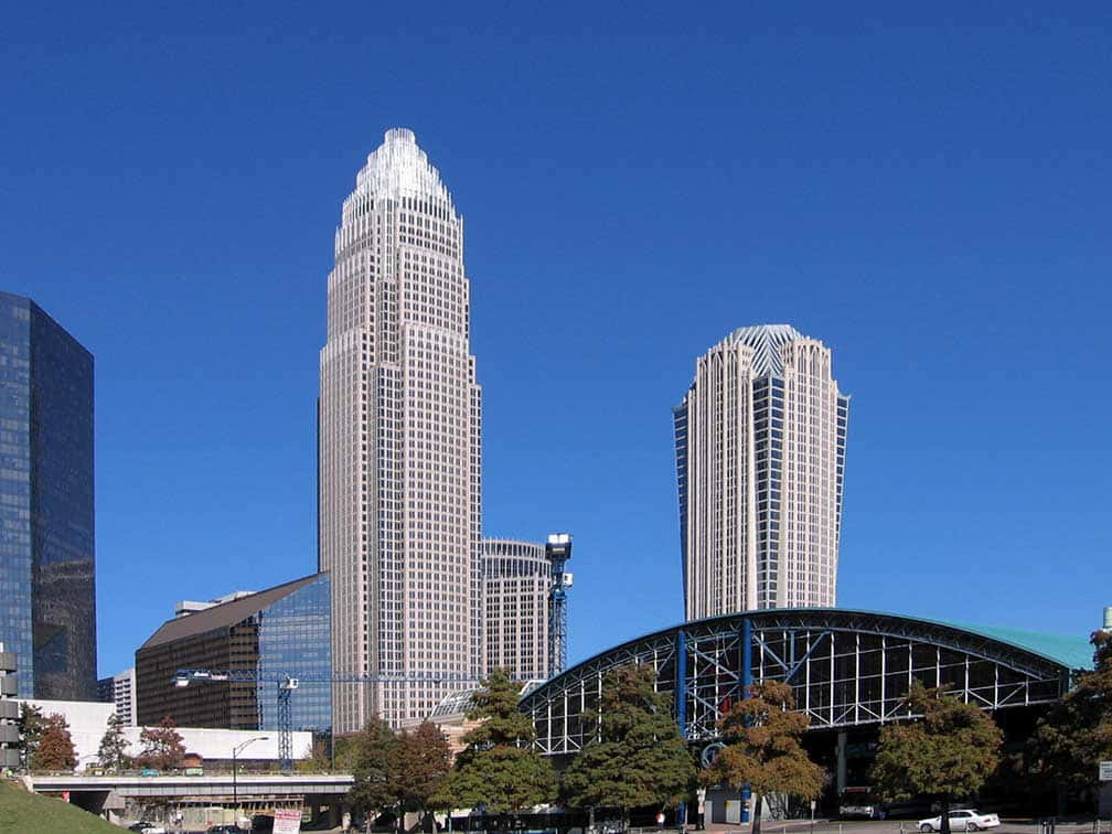 Charlotte, skyline, daytime, SD Desktop Wallpaper