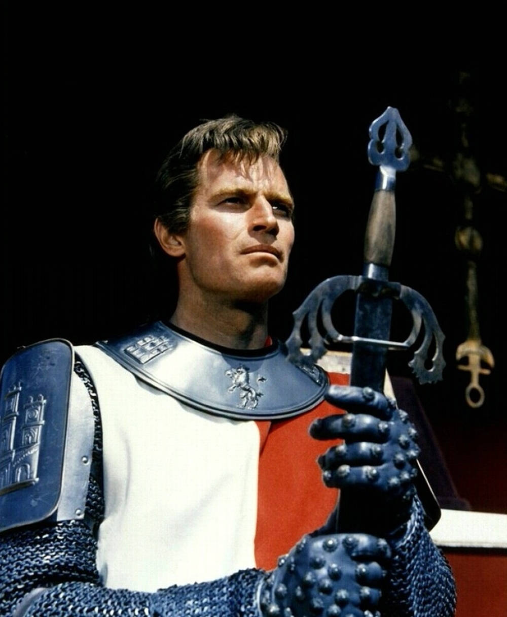 Charlton Heston, armor suit, knight, SD Phone Wallpaper