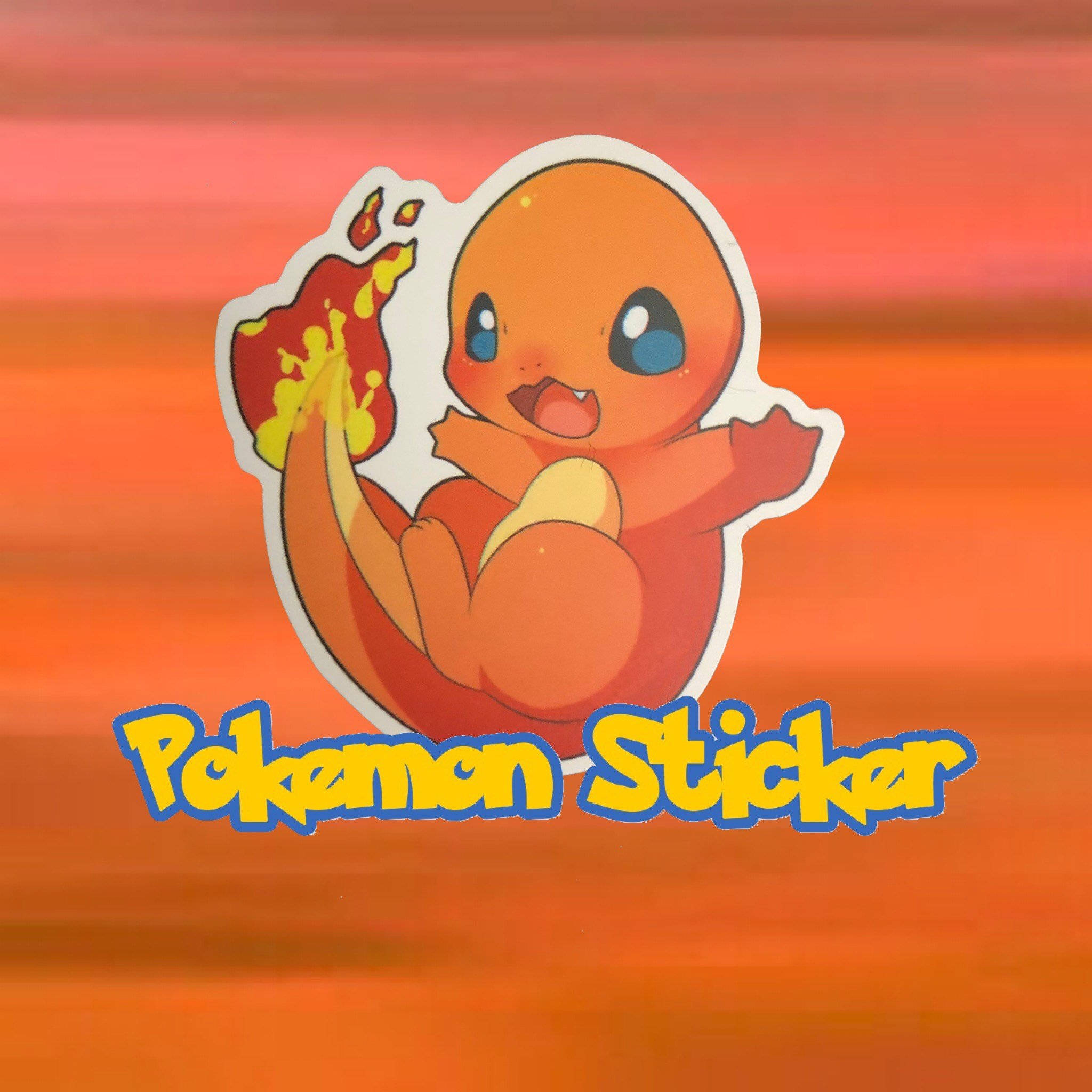 Charmander, pokemon sticker, flame tail, Full HD Desktop Wallpaper