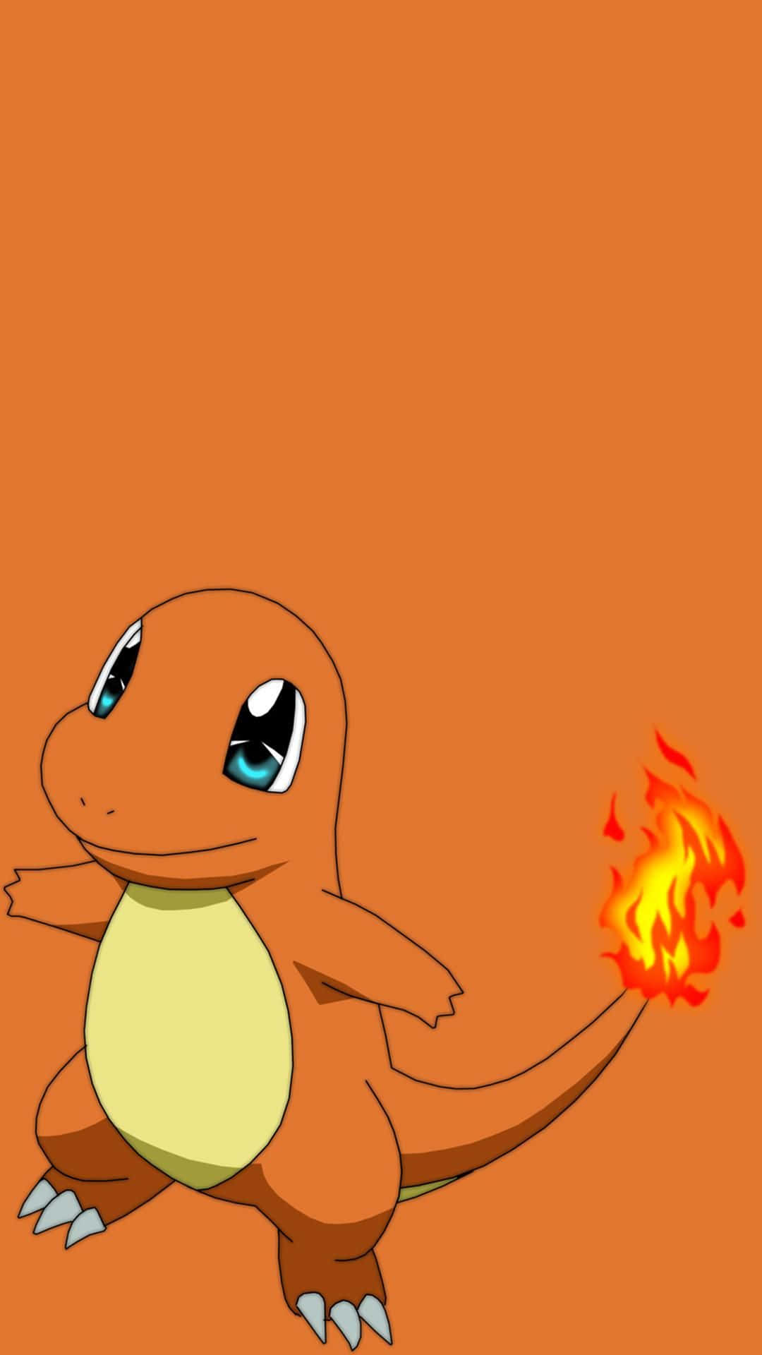 Charmander, orange, blue eyes, Full HD Phone Wallpaper