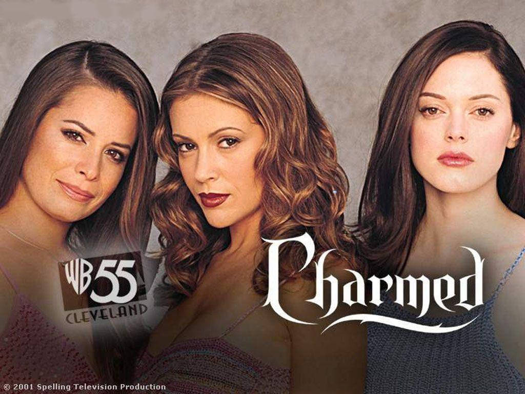 Charmed, show logo, white script, SD Desktop Wallpaper
