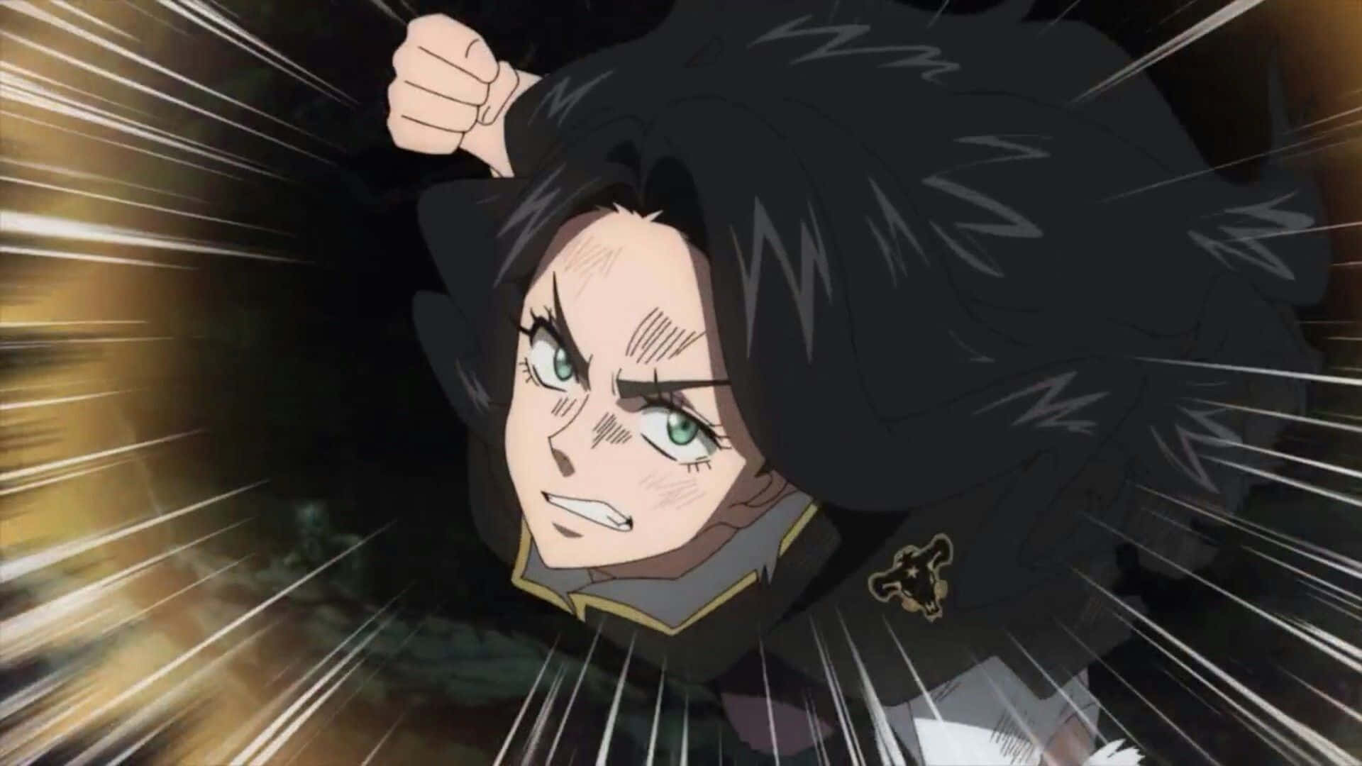 Charmy Pappitson, green eyes, black hair, Full HD Desktop Wallpaper