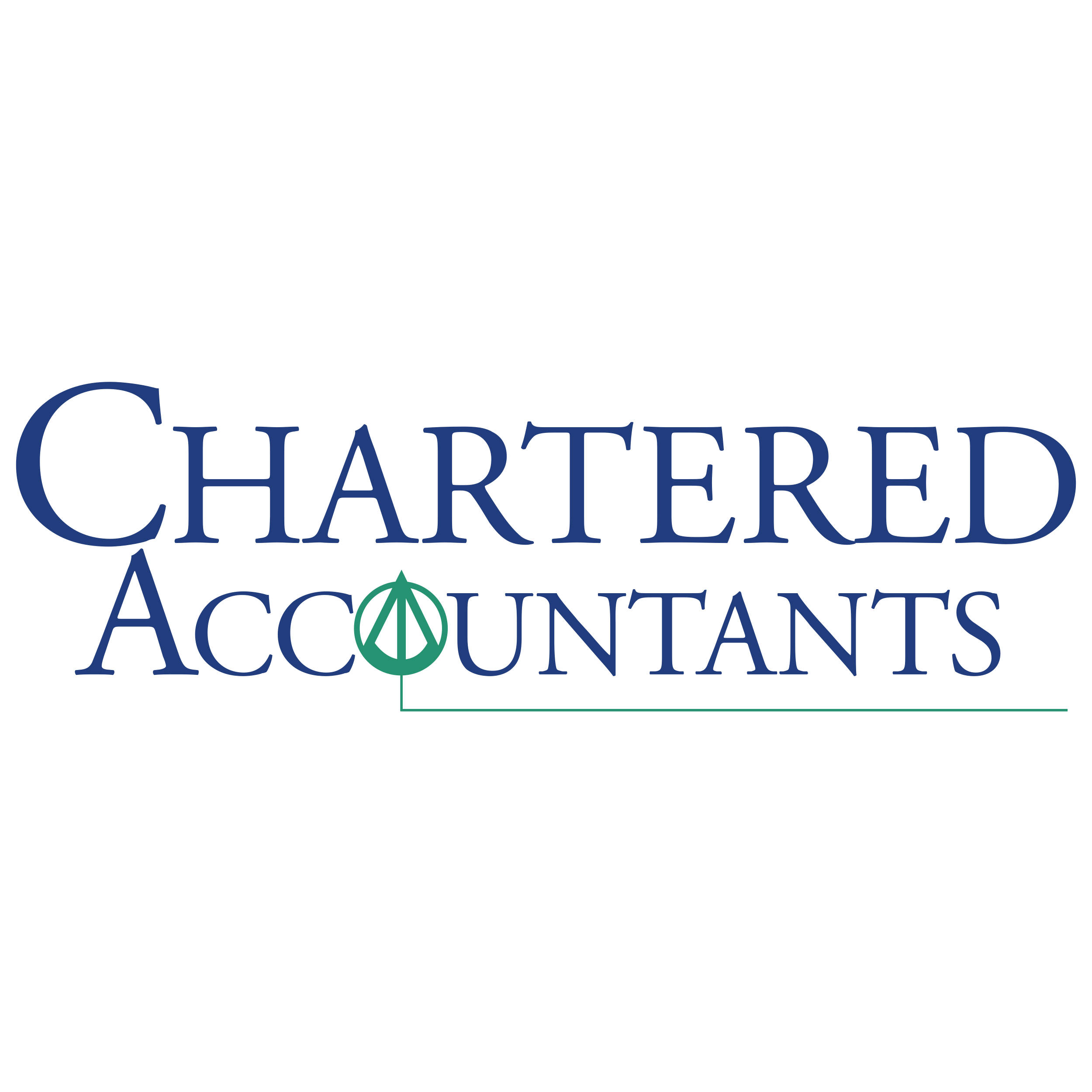 Chartered Accountant, white background, navy blue serif text, Full HD Desktop Wallpaper