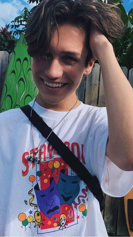 Chase Hudson, cartoon character, colorful graphic tee, SD Phone Wallpaper
