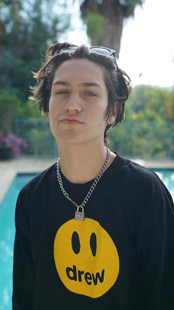 Chase Hudson, sunglasses, pool, SD Phone Wallpaper