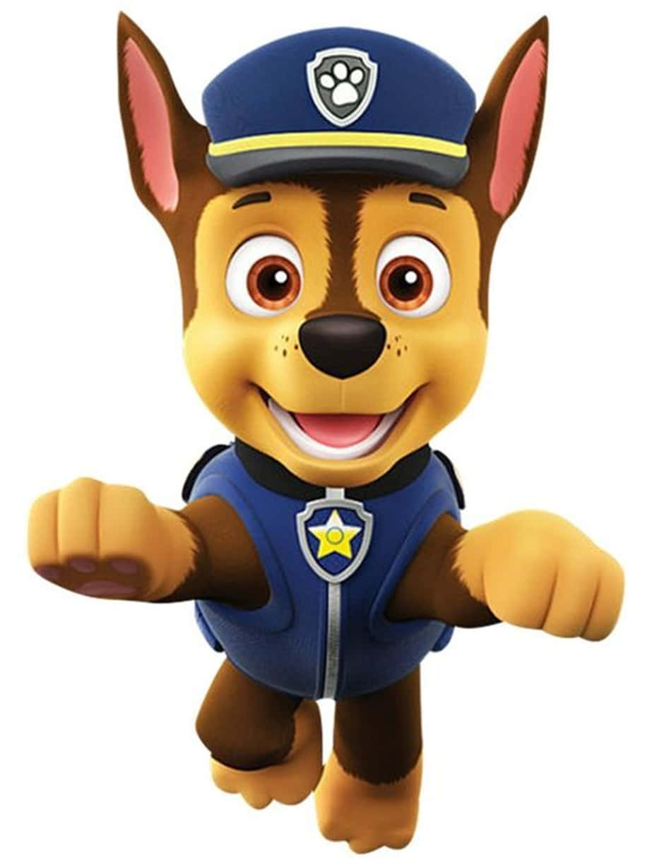 Chase, Paw Patrol, blue uniform, SD Phone Wallpaper