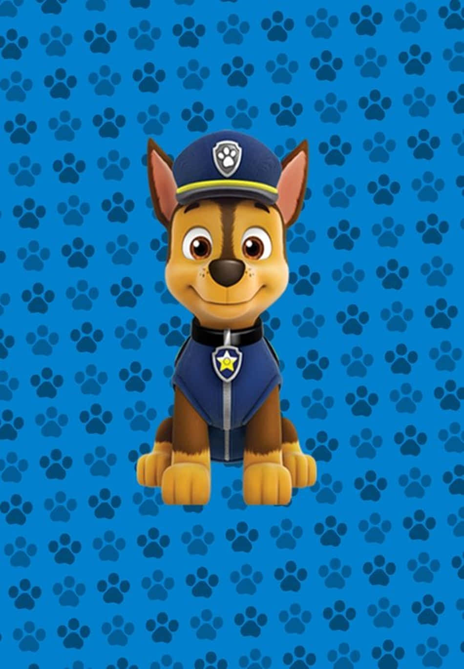 Chase, Paw Patrol, blue uniform, HD Phone Wallpaper