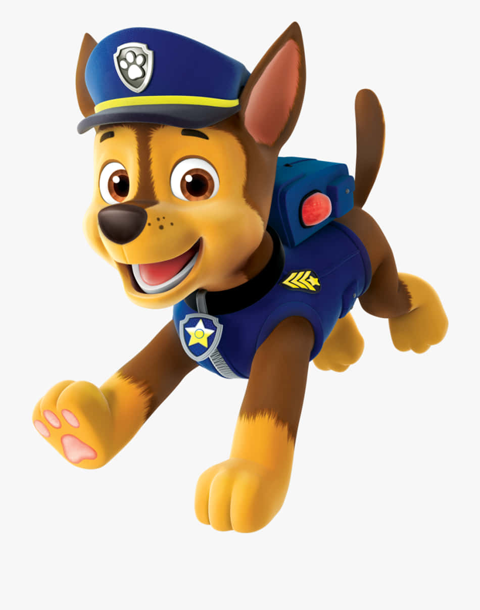 Chase, Paw Patrol, blue uniform, SD Phone Wallpaper