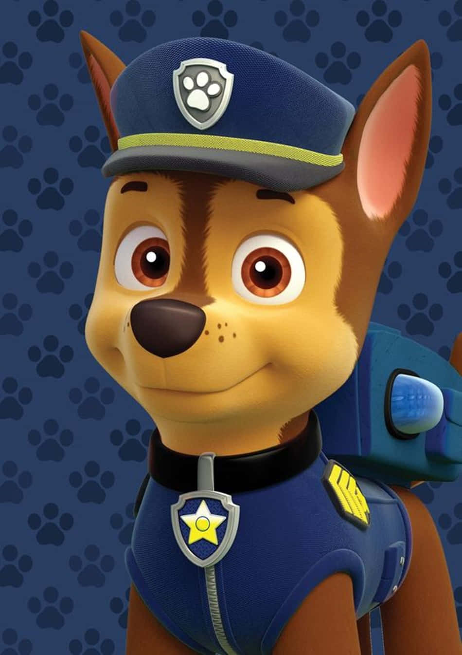 Chase, Paw Patrol, blue uniform, HD Phone Wallpaper
