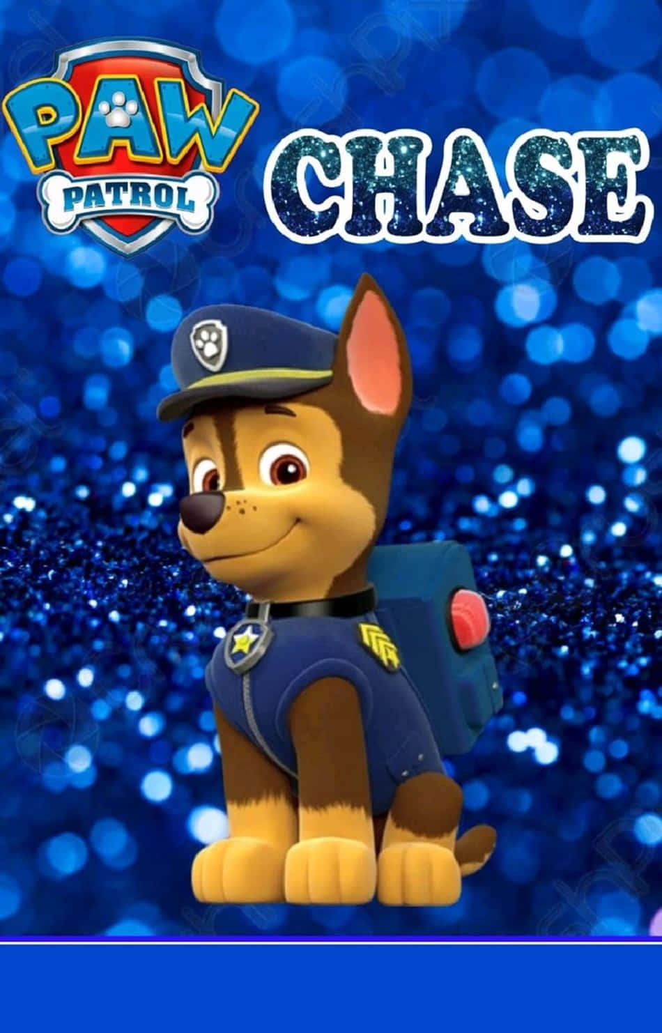 Chase, Paw Patrol, police uniform, HD Phone Wallpaper