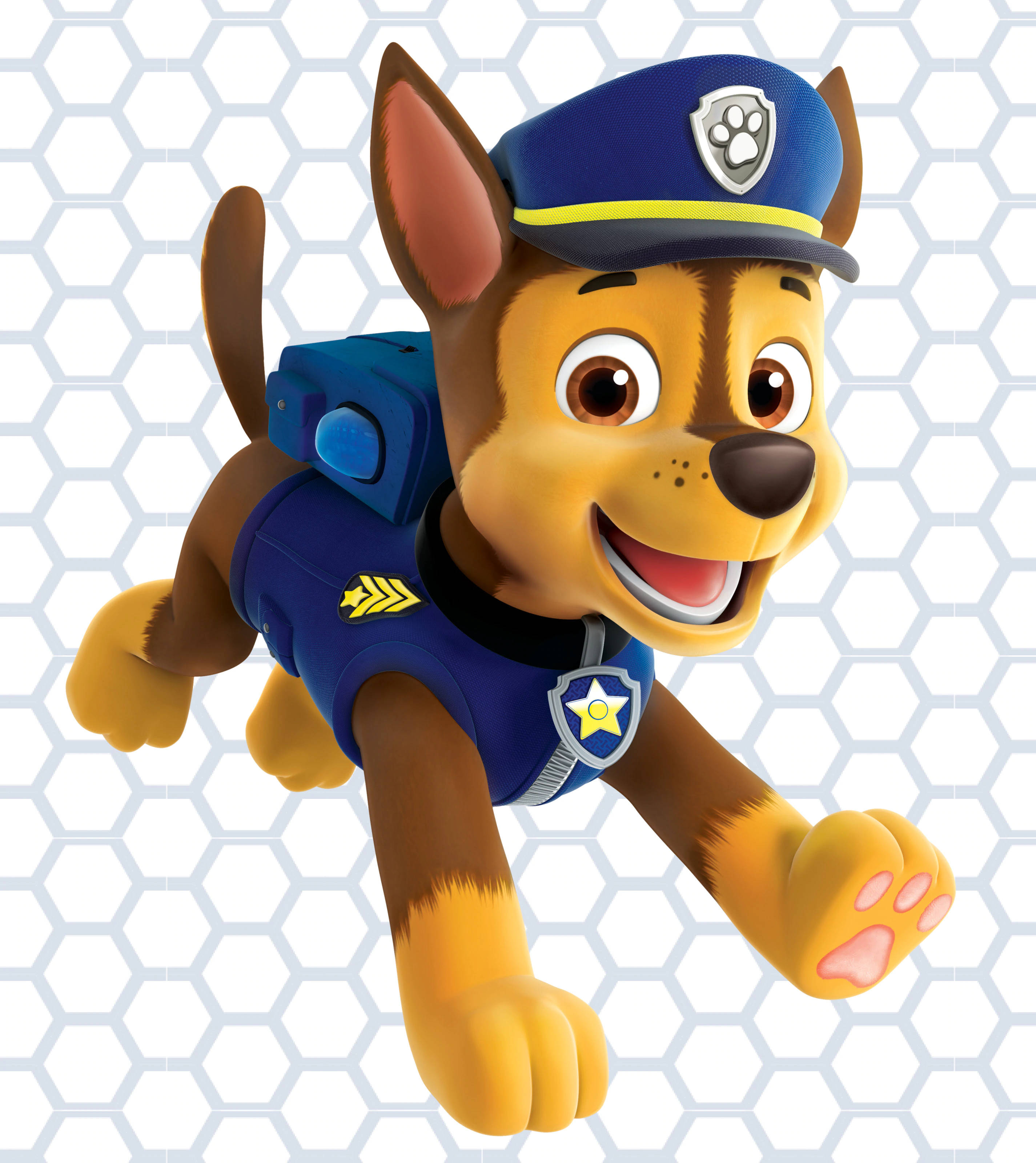 Paw Patrol, Chase, blue police uniform, 2K Phone Wallpaper