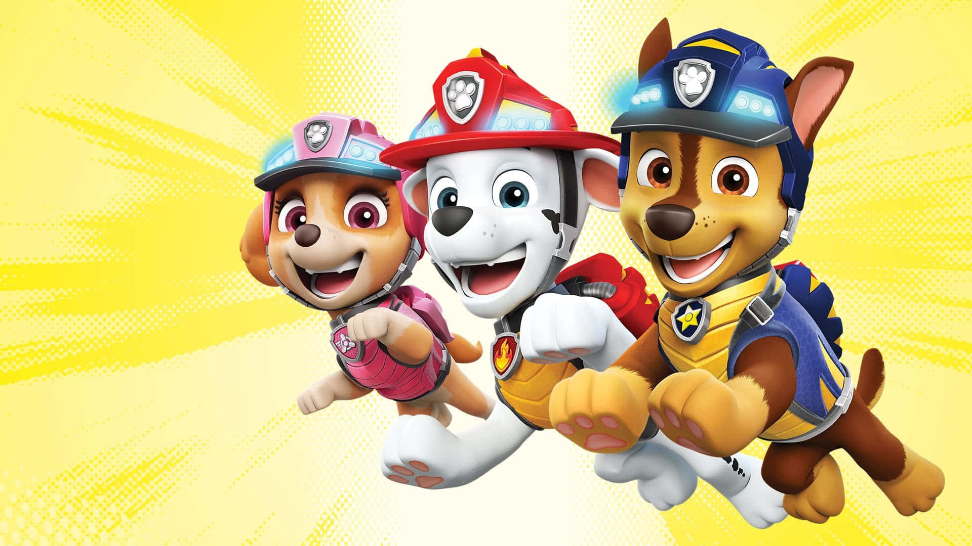 Paw Patrol, Paw Patrol Team, rescue gear, Full HD Desktop Wallpaper