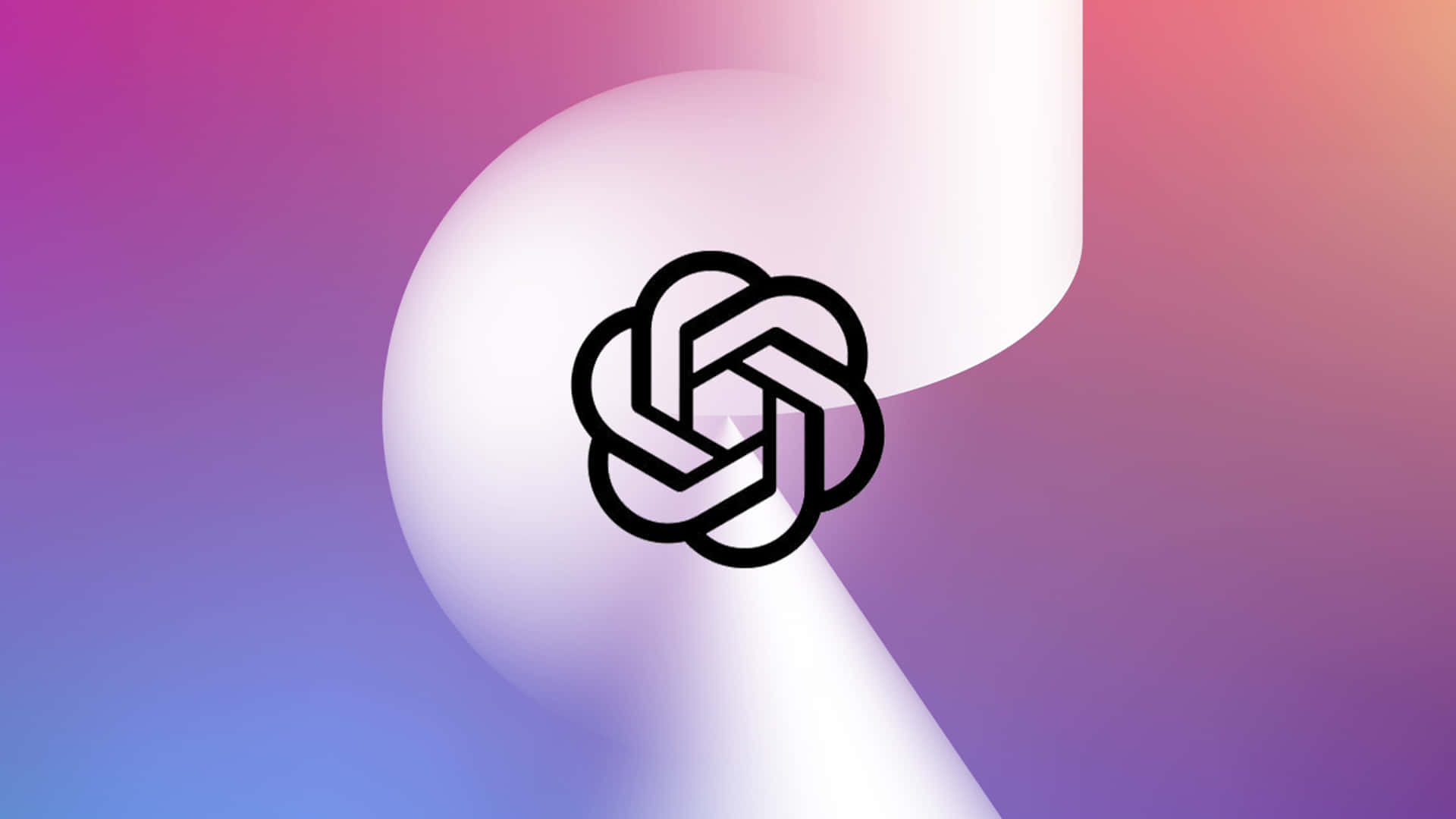 Chatgpt, knot, black, Full HD Desktop Wallpaper