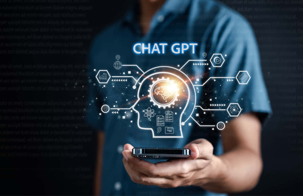 chat gpt, holographic interface, brain gears, SD Desktop Wallpaper