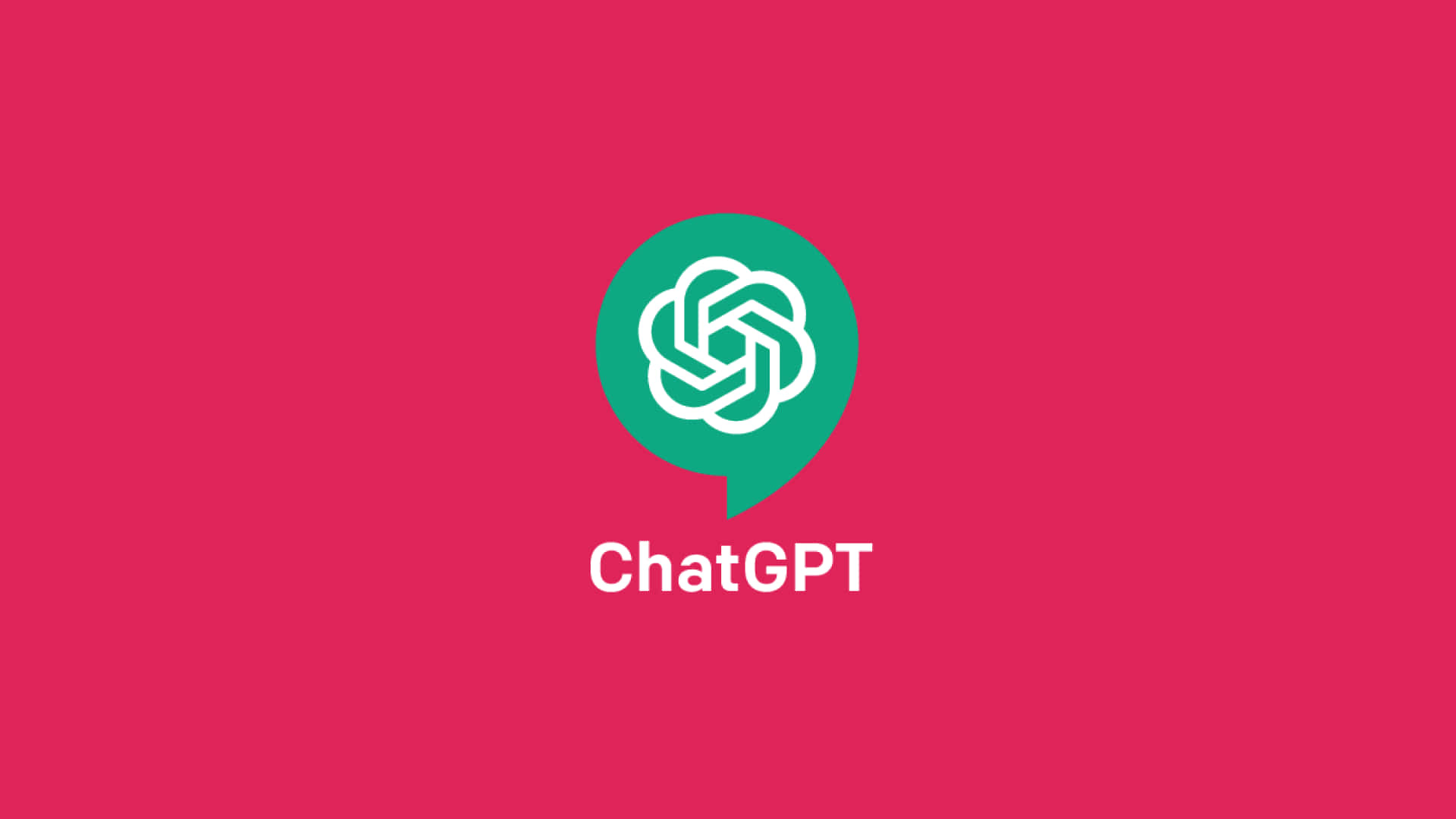 ChatGPT, white, green speech bubble, Full HD Desktop Wallpaper