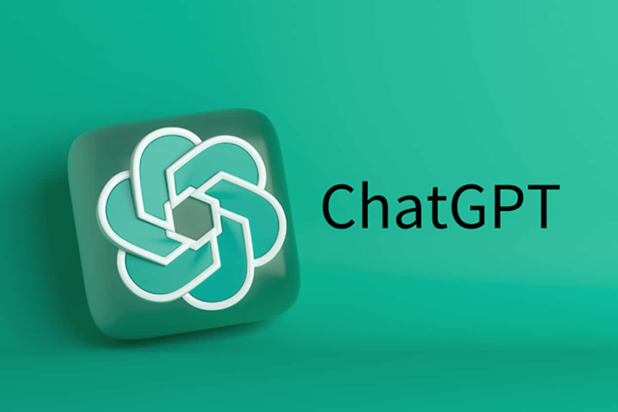 ChatGPT, 3d-rendered, white logo, SD Desktop Wallpaper
